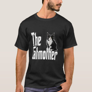 T-shirt Chat drôle Chatmère Chat noir et blanc Mère Kit