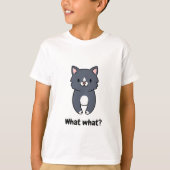 T-shirt Chat drôle Chemise Chat Feu avant Chat Butt (Devant)