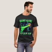 T-shirt Chat drôle d'alien mème Glerp Glorp Gnarp Chat Drô (Devant entier)