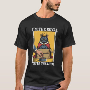 T-shirt Chat Drôle Dans Boîte Je Suis Le Royal Vous Êtes L