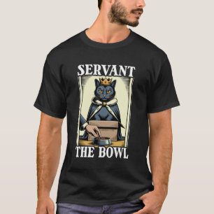 T-shirt Chat Drôle Dans Boîte Serviteur La Tasse Amoureux 