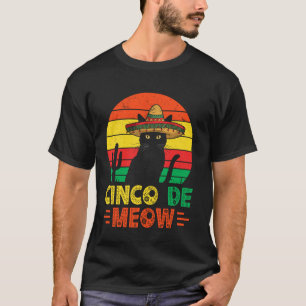 T-shirt Chat drôle de Cinco De Mayo Cinco De Miaou