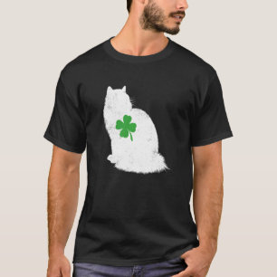 T-shirt Chat drôle de la Saint-Patrick Ragdoll Shamrock Gi