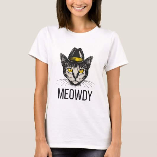 T-shirt Chat Drôle de Miaou (Devant)