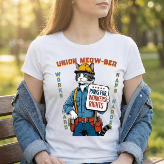 T-shirt Chat Drôle de Syndicat