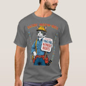 T-shirt Chat Drôle de Syndicat (Devant)