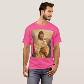 T-shirt Chat Drôle Et Lover Jésus (Devant entier)