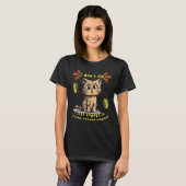 T-shirt Chat drôle fib avec une expression de visage migno (Devant entier)