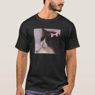 T-shirt Chat drôle fumant une cigarette mème fille blague
