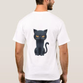 T-Shirt Chat Drôle Humeur Féline (Dos)