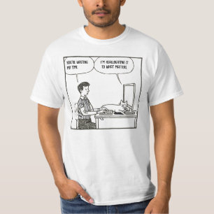 T-shirt Chat drôle Humour de bureau Travail d'entreprise B
