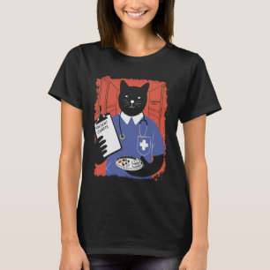 T-shirt Chat Drôle Infirmière Docteur Manches Longues