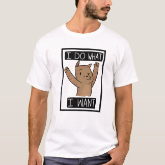 T-shirt Chat Drôle Je Fais Ce Que Je Veux
