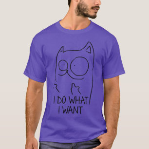 T-shirt Chat Drôle Je Fais Ce Que Je Veux Avec Mon Chat
