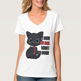 T-Shirt Chat Drôle Je N'ai Aucune Idée De Ce Que J