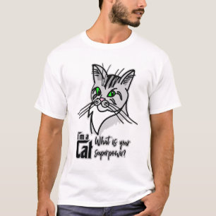 T-shirt Chat Drôle Je Suis Un Chat