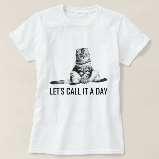 T-shirt Chat drôle personnalisable (Design devant)