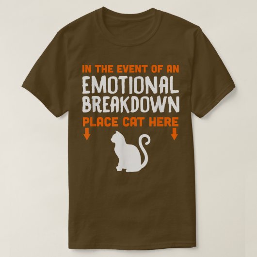 T-shirt Chat Drôle Pour Les Addicateurs De Chat Plan D'Urg (Design devant)