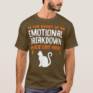 T-shirt Chat Drôle Pour Les Addicateurs De Chat Plan D'Urg