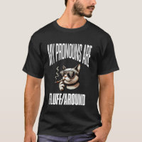 Chat Drôle Pronoms LGBTQIA+ Mes Pronoms Sont Fluff