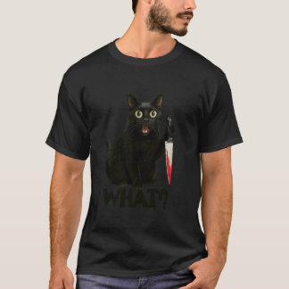 T-shirt Chat Drôle Quel Chat Graphique Meurtrier Avec Cout