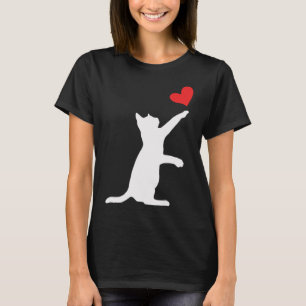 T-shirt Chat drôle Saint-Valentin Cœur mignon Amoureux des