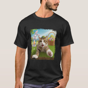 T-shirt Chat Drôle Selfie Femmes Filles Garçons Enfants Pâ