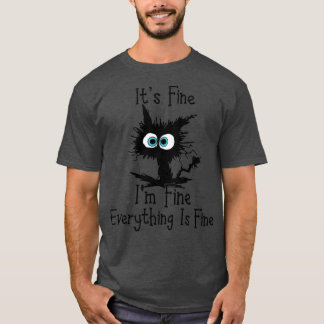 T-shirt Chat drôle Son Im fin Tout est bien Son