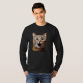 T-shirt Chat drôle surpris (Devant entier)