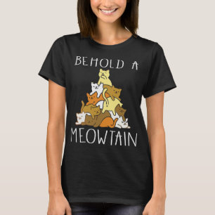 T-shirt Chat drôle Voici Un Meowtain