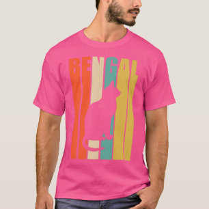 T-shirt Chat du Bengale vintage Feline Kitty Chat Lover Ki