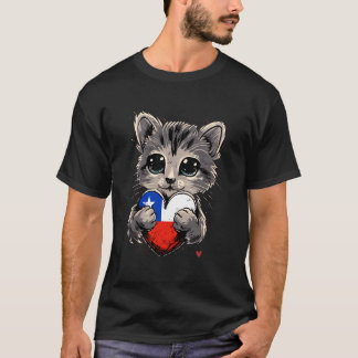 T-shirt Chat du Chili Fierté chilienne Racines chiliennes