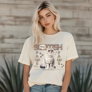 T-shirt Chat écossais plié, Parents minimalistes, Parents