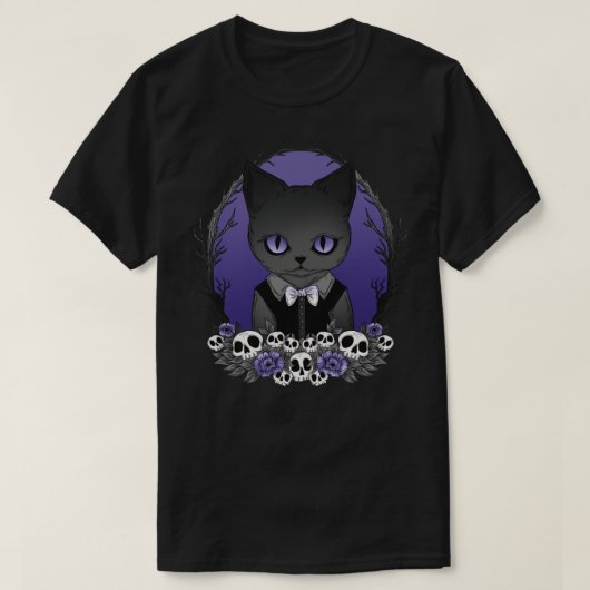 T-shirt chat éffrayant (Design devant)