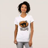 T-shirt Chat effrayant CTRL C Conception vectorielle Hallo (Devant entier)