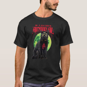 T-shirt Chat effrayant Halloween Horreur Nuit de la Lune H