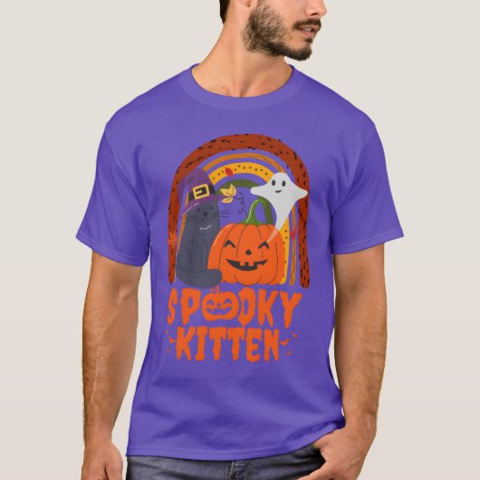 T-shirt Chat éffrayant Kitten Halloween chat pour Hallowee (Devant)