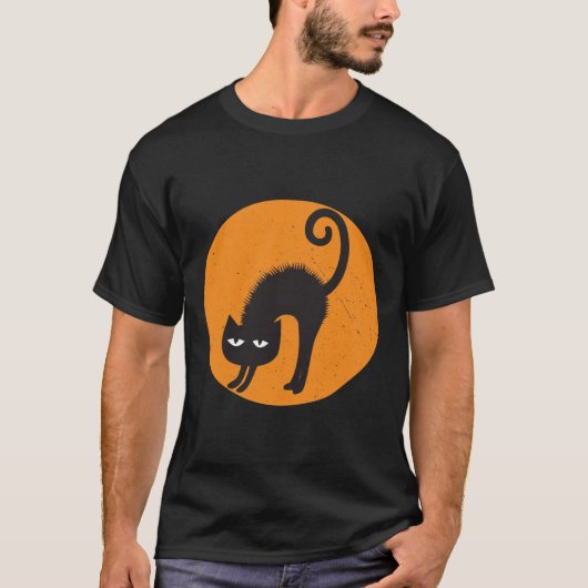 T-shirt chat effrayé (Devant)