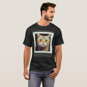 T-shirt Chat effrayé Chat peureux (Devant entier)