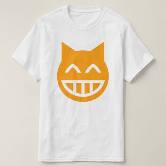 T-shirt Chat Emoji Grille (Design devant)