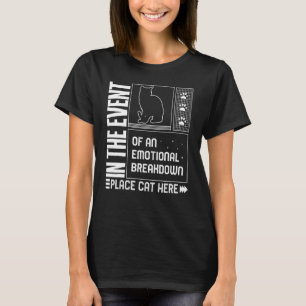 T-shirt Chat Émotion Lieu Chat Ici Fourrure Parent