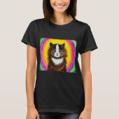 T-shirt Chat en arc-en-ciel, Louis Wain (Devant)