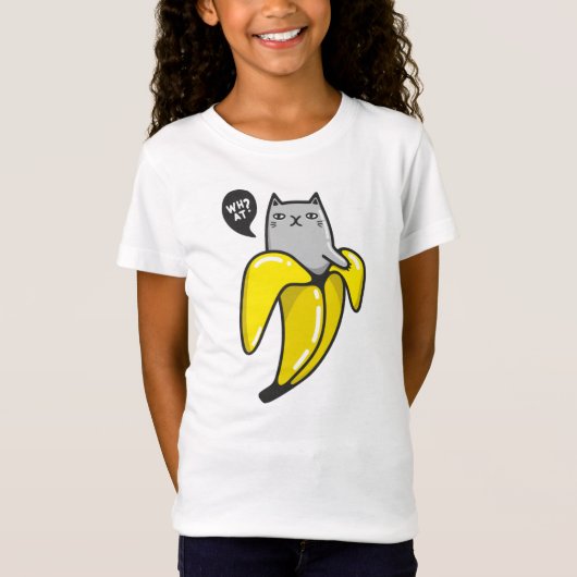 T-Shirt Chat en banane (Devant)