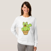 T-shirt Chat en cactus (Devant entier)
