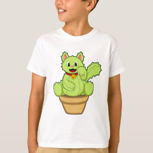 T-shirt Chat en cactus