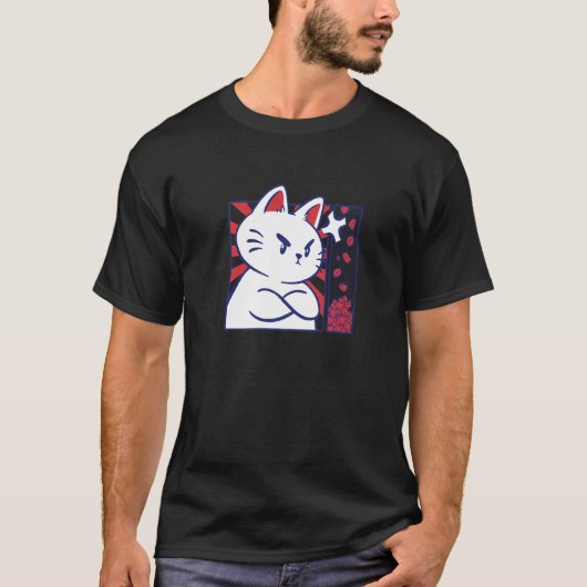 T-shirt Chat en colère (Devant)