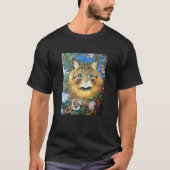T-shirt Chat en fleur, Louis Wain (Devant)