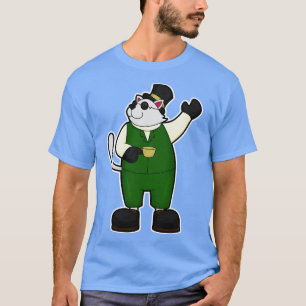 T-shirt Chat en Groom avec Casquette café