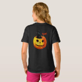 T-shirt Chat en Halloween Citrouille (Dos entier)