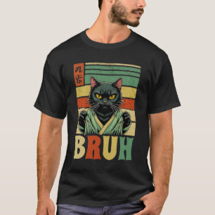 T-shirt Chat en kimono Culture japonaise Mème avec Bru ani
